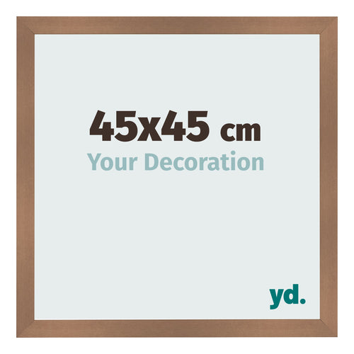 Bilderrahmen 45x45cm Kupfer Dekor MDF Bologna Vorne Messe | Yourdecoration.de