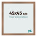 Bilderrahmen 45x45cm Kupfer Dekor MDF Bologna Vorne Messe | Yourdecoration.de