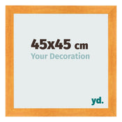 Bilderrahmen 45x45cm Orange MDF Pisa Vorne Messe | Yourdecoration.de
