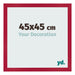 Bilderrahmen 45x45cm Rot MDF Bologna Vorne Messe | Yourdecoration.de