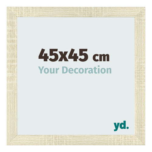 Bilderrahmen 45x45cm Sonoma Eiche MDF Pisa Vorne Messe | Yourdecoration.de