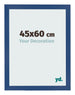 Bilderrahmen 45x60 cm Dunkelblau MDF Bologna Vorne Messe | Yourdecoration.de