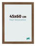 Bilderrahmen 45x60 cm Eiche Rustikal MDF Bologna Vorne Messe | Yourdecoration.de