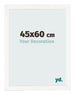 Bilderrahmen 45x60 cm Weiss Hochglanz MDF Bologna Vorne Messe | Yourdecoration.de