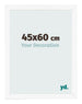 Bilderrahmen 45x60 cm Weiss Matt MDF Bologna Vorne Messe | Yourdecoration.de