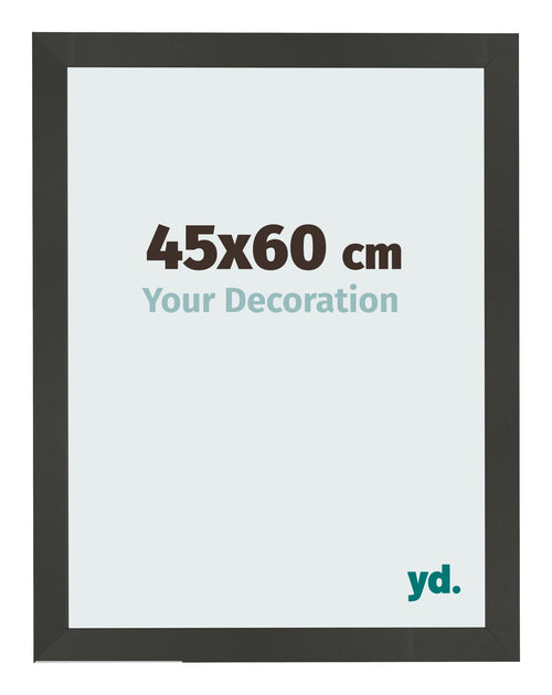 Bilderrahmen 45x60cm Antrazit MDF Bologna Vorne Messe | Yourdecoration.de