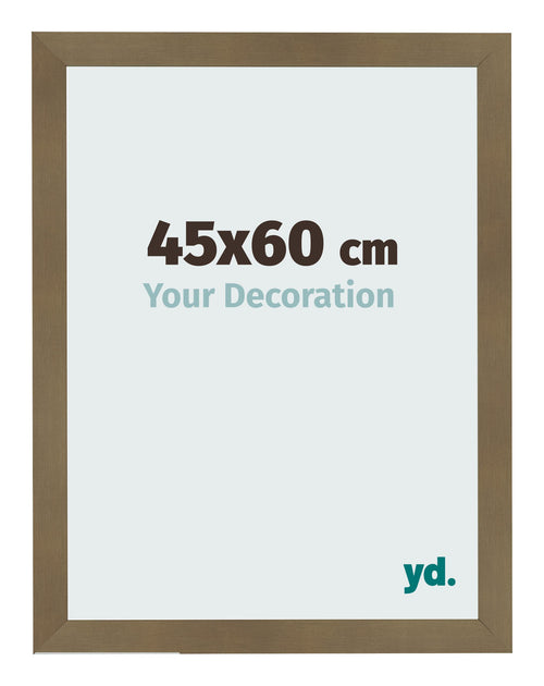 Bilderrahmen 45x60cm Bronze Dekor MDF Bologna Vorne Messe | Yourdecoration.de