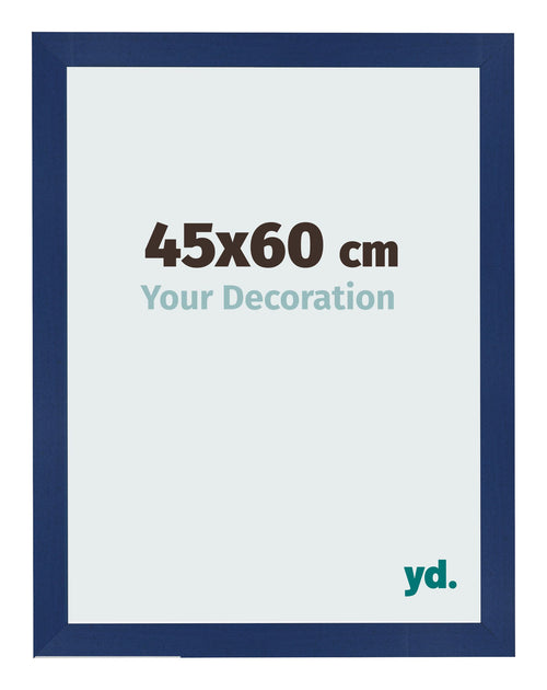 Bilderrahmen 45x60cm Dunkelblau Gewischt MDF Bologna Vorne Messe | Yourdecoration.de