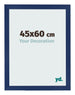 Bilderrahmen 45x60cm Dunkelblau Gewischt MDF Bologna Vorne Messe | Yourdecoration.de