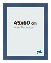 Bilderrahmen 45x60cm Dunkelblau Gewischt MDF Pisa Vorne Messe | Yourdecoration.de