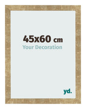 Bilderrahmen 45x60cm Gold Antik MDF Bologna Vorne Messe | Yourdecoration.de