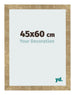 Bilderrahmen 45x60cm Gold Antik MDF Bologna Vorne Messe | Yourdecoration.de