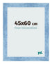 Bilderrahmen 45x60cm Hellblau Gewischt MDF Pisa Vorne Messe | Yourdecoration.de