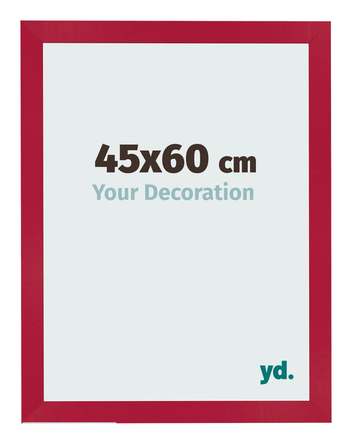Bilderrahmen 45x60cm Rot MDF Bologna Vorne Messe | Yourdecoration.de
