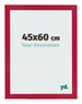 Bilderrahmen 45x60cm Rot MDF Bologna Vorne Messe | Yourdecoration.de