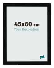 Bilderrahmen 45x60cm Schwarz Hochglanz MDF Bologna Vorne Messe | Yourdecoration.de