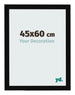Bilderrahmen 45x60cm Schwarz Hochglanz MDF Bologna Vorne Messe | Yourdecoration.de
