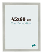 Bilderrahmen 45x60cm Silber Matt MDF Bologna Vorne Messe | Yourdecoration.de