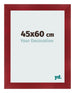 Bilderrahmen 45x60cm Weinrot Gewischt MDF Pisa Vorne Messe | Yourdecoration.de