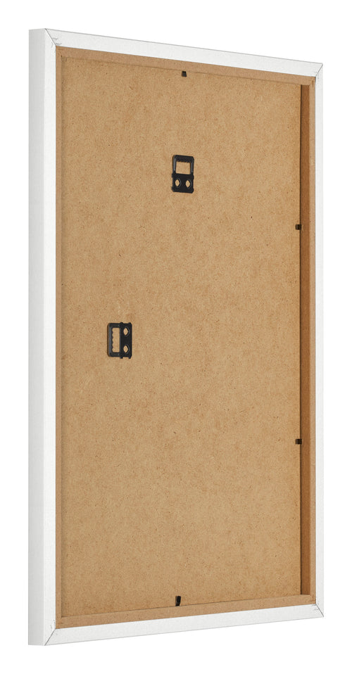 Bilderrahmen 45x60cm Weiss Hochglanz MDF Bologna Ruckseite Schrag | Yourdecoration.de