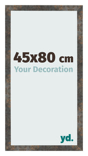 Bilderrahmen 45x80 cm Oxidiertes Metall MDF Bologna Vorne Messe | Yourdecoration.de