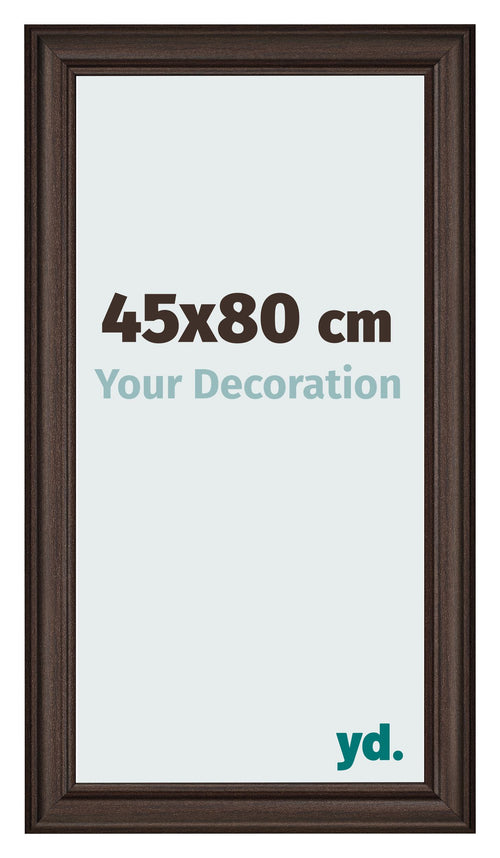 Bilderrahmen 45x80cm Eiche Dunkel MDF Lazio Vorne Messe | Yourdecoration.de