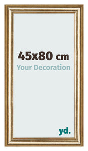 Bilderrahmen 45x80cm Gold Antik MDF Lazio Vorne Messe | Yourdecoration.de