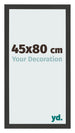 Bilderrahmen 45x80cm Schwarz Gemasert MDF Bologna Vorne Messe | Yourdecoration.de