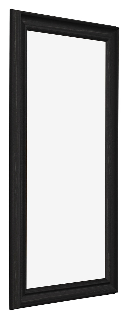 Bilderrahmen 45x80cm Schwarz Gemasert MDF Lazio Vorne Schrag | Yourdecoration.de