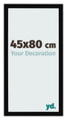 Bilderrahmen 45x80cm Schwarz Hochglanz MDF Bologna Vorne Messe | Yourdecoration.de