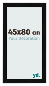 Bilderrahmen 45x80cm Schwarz Silber Poliert MDF Pisa Vorne Messe | Yourdecoration.de