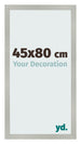 Bilderrahmen 45x80cm Silber Matt MDF Bologna Vorne Messe | Yourdecoration.de