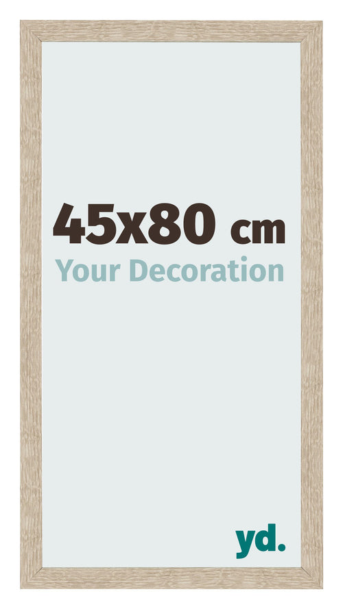 Bilderrahmen 45x80cm Sonoma Eiche MDF Bologna Vorne Messe | Yourdecoration.de