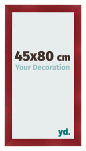Bilderrahmen 45x80cm Weinrot Gewischt MDF Pisa Vorne Messe | Yourdecoration.de