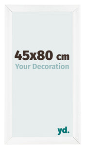 Bilderrahmen 45x80cm Weiß Vintage MDF Pisa Vorne Messe | Yourdecoration.de