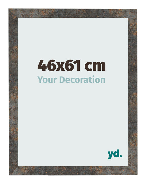 Bilderrahmen 46x61 cm Oxidiertes Metall MDF Bologna Vorne Messe | Yourdecoration.de