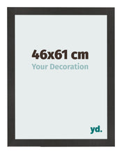 Bilderrahmen 46x61 cm Schwarz Matt MDF Bologna Vorne Messe | Yourdecoration.de