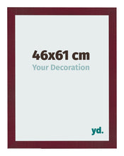 Bilderrahmen 46x61 cm Weinrot Gewischt MDF Bologna Vorne Messe | Yourdecoration.de