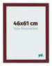 Bilderrahmen 46x61 cm Weinrot Gewischt MDF Bologna Vorne Messe | Yourdecoration.de