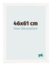 Bilderrahmen 46x61 cm Weiss Hochglanz MDF Bologna Vorne Messe | Yourdecoration.de