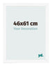 Bilderrahmen 46x61 cm Weiss Matt MDF Bologna Vorne Messe | Yourdecoration.de