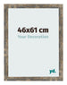 Bilderrahmen 46x61cm Blau Gold Meliert MDF Bologna Vorne Messe | Yourdecoration.de