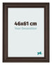Bilderrahmen 46x61cm Eiche Dunkel MDF Lazio Vorne Messe | Yourdecoration.de