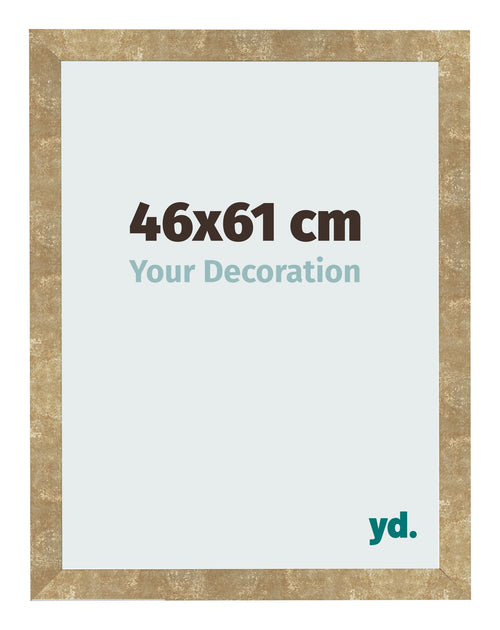 Bilderrahmen 46x61cm Gold Antik MDF Bologna Vorne Messe | Yourdecoration.de