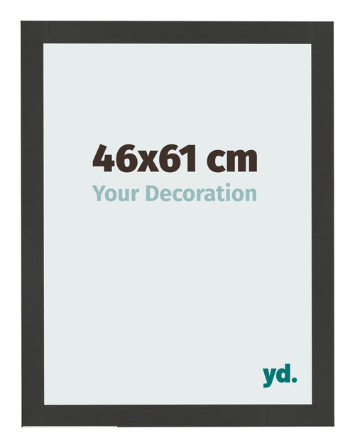 Bilderrahmen 46x61cm Schwarz Gemasert MDF Bologna Vorne Messe | Yourdecoration.de