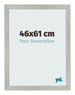 Bilderrahmen 46x61cm Silber Matt MDF Bologna Vorne Messe | Yourdecoration.de