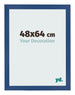 Bilderrahmen 48x64 cm Dunkelblau MDF Bologna Vorne Messe | Yourdecoration.de