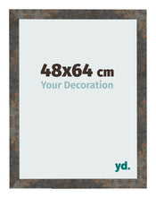 Bilderrahmen 48x64 cm Oxidiertes Metall MDF Bologna Vorne Messe | Yourdecoration.de