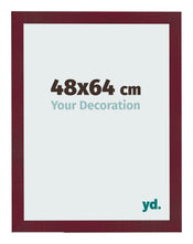 Bilderrahmen 48x64 cm Weinrot Gewischt MDF Bologna Vorne Messe | Yourdecoration.de