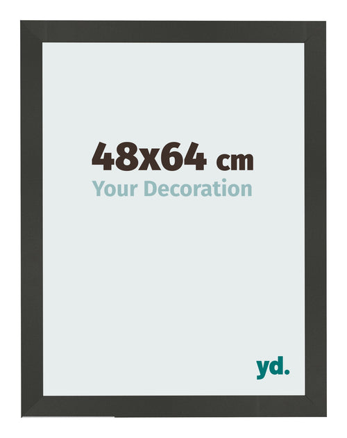 Bilderrahmen 48x64cm Antrazit MDF Bologna Vorne Messe | Yourdecoration.de